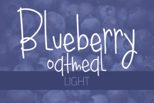 Blueberry Oatmeal Light: A Font That Brings Your Words to Life