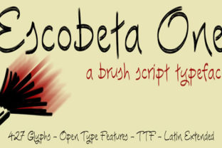 Escobeta One: The Expressive Brushstroke Typography