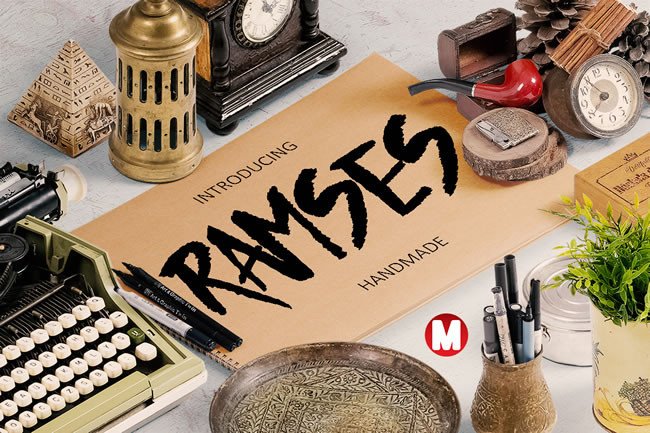 Ramses: A Distinctive Handmade Typeface for Creative Projects