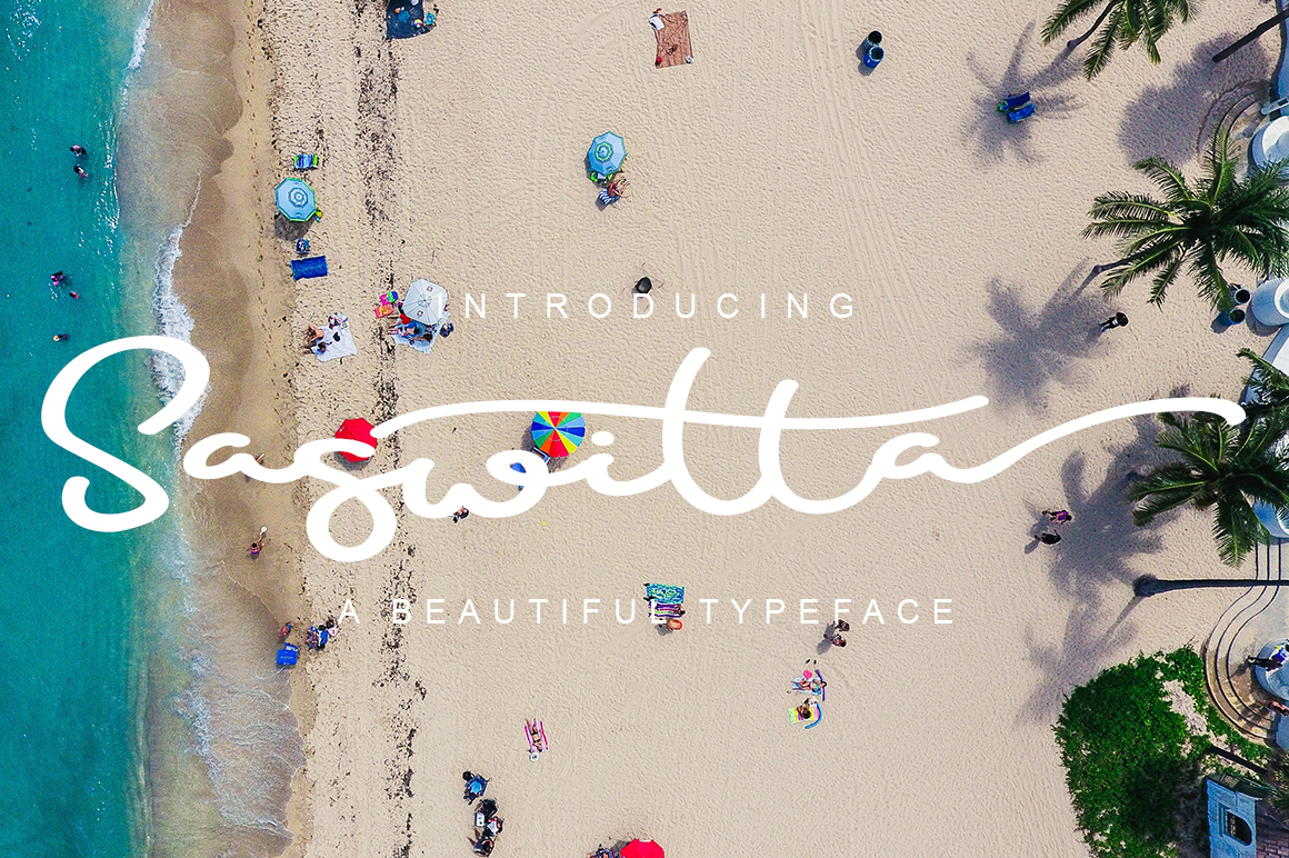Saswitta: A Modern Script Typeface for Contemporary Design