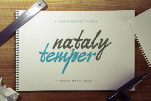 The Nataly Temper Typeface: Where Clean Design Meets Raw Texture